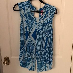 Blue toned top from Anthropologie